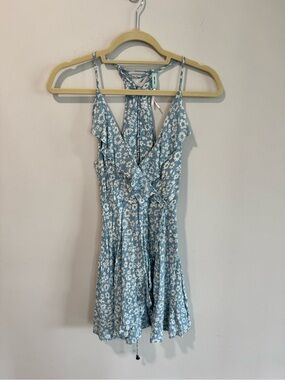 out from under amara cotton-blend slip mini dress Out From Under Amara Cotton-Blend Slip Mini Dress in Blue